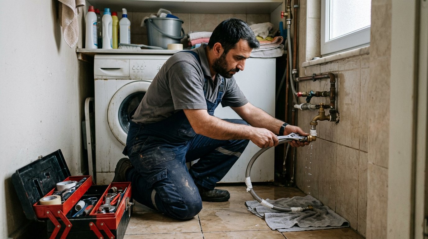 Çamaşır makinesi hortum kaçağı tamiri